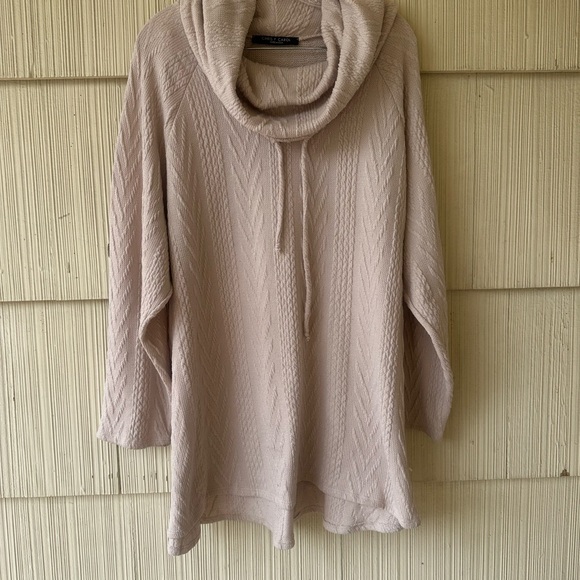 Chris & Carol Beige Cowl Neck Sweater - Picture 1 of 6